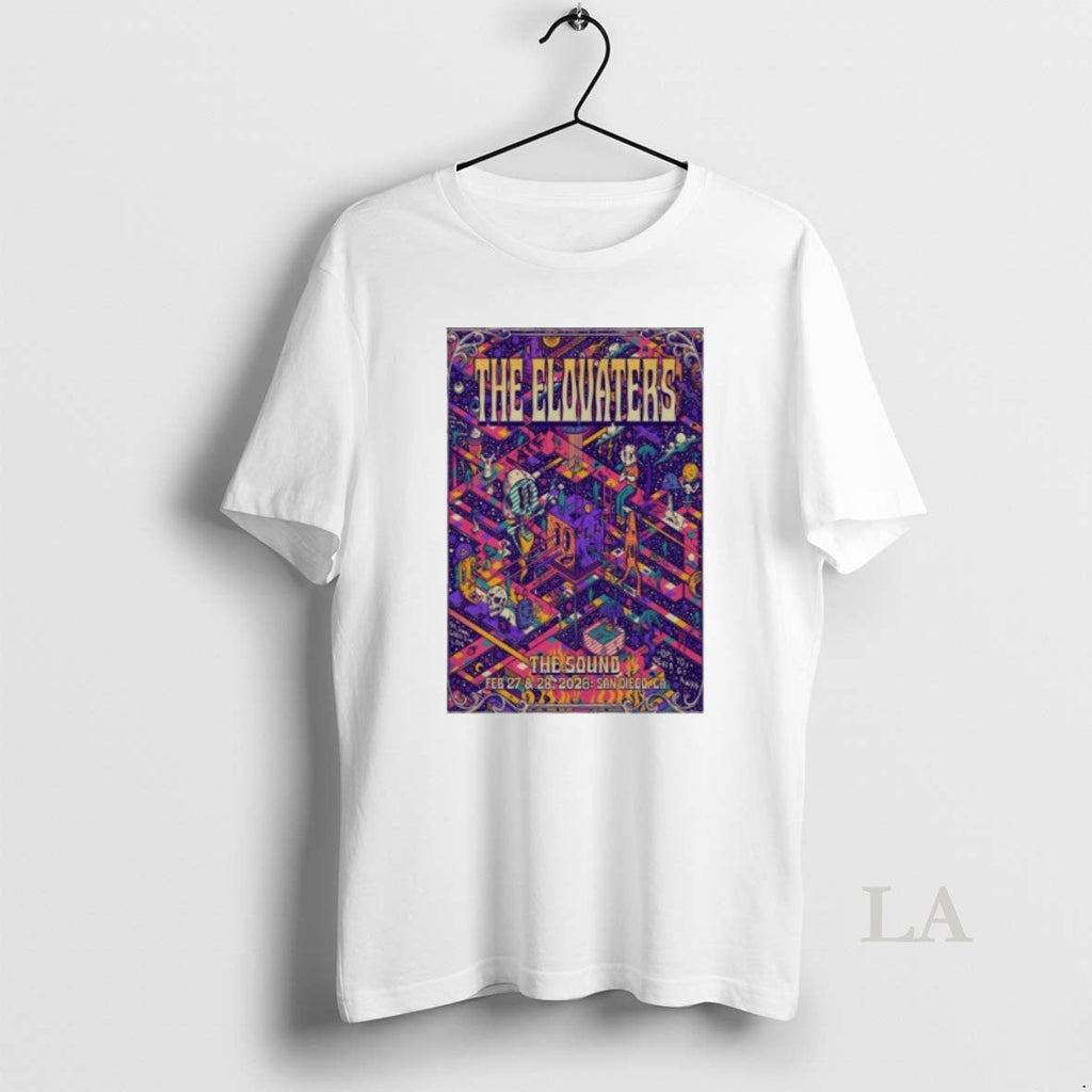 Original The Elovaters Feb 27 And 2026 San Diego - Adult & Kids T-Shirts, Sweatshirts & Hoodies apparel design preview 1