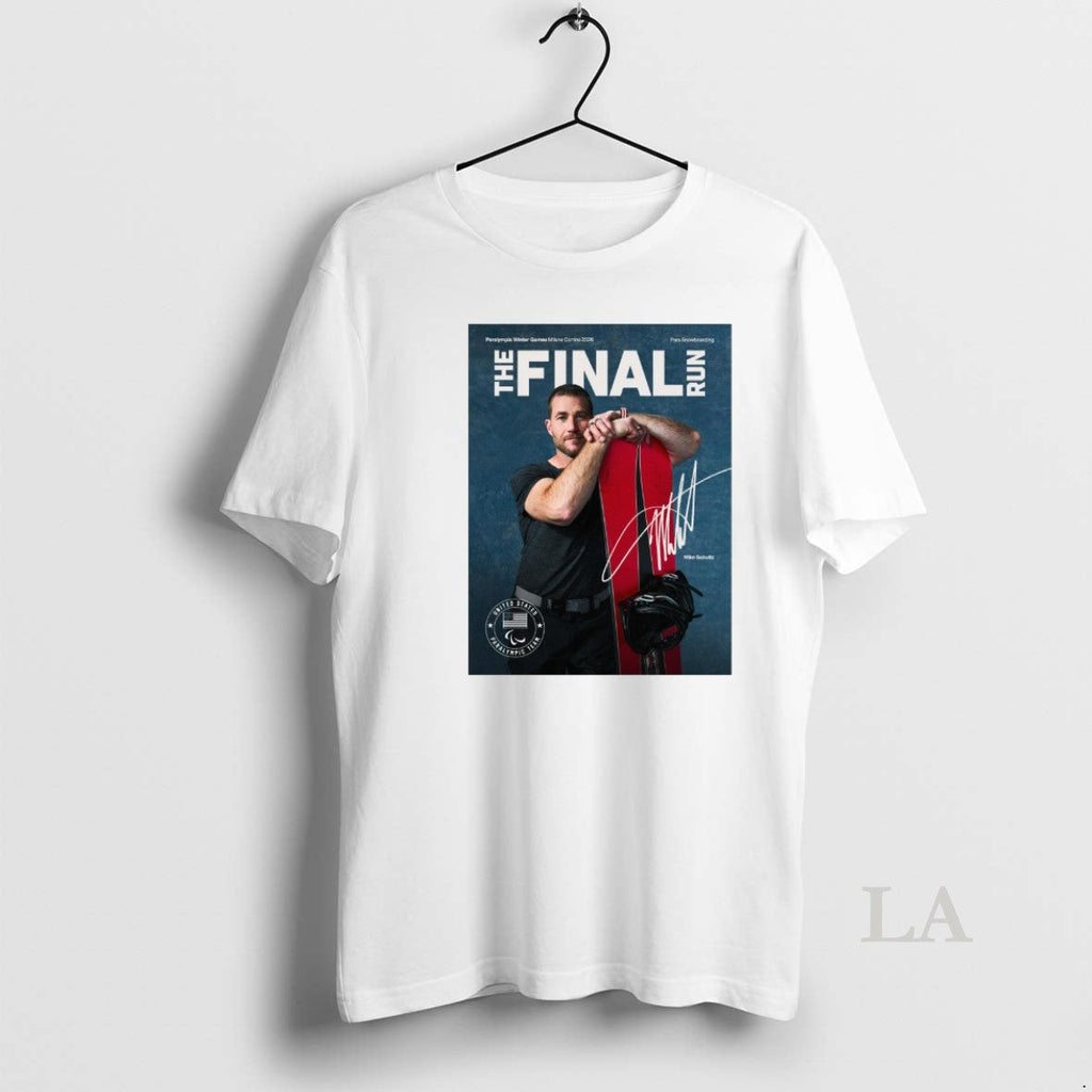 Original The Final Run Mike Schultz Paralympic Winter - Adult & Kids T-Shirts, Sweatshirts & Hoodies apparel design preview 1