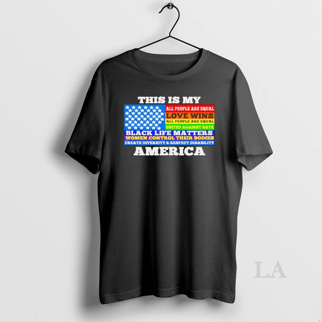 Original This Is My America Black Life Matters - Adult & Kids T-Shirts, Sweatshirts & Hoodies apparel design preview 1