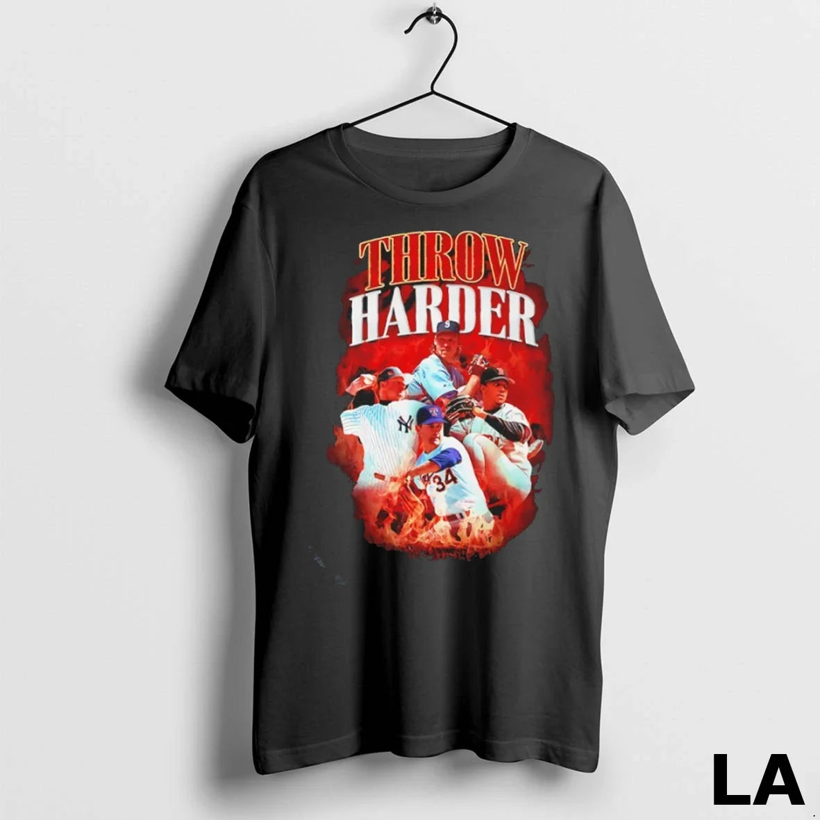 Original Throw Harder Yankees Rangers Red Sox - Adult & Kids T-Shirts, Sweatshirts & Hoodies apparel design preview 1