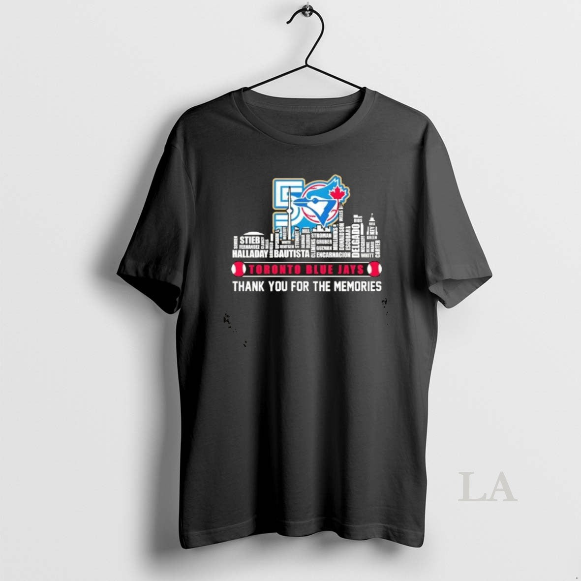 Original Toronto Blue Jays Names Legends City Thank - Adult & Kids T-Shirts, Sweatshirts & Hoodies apparel design preview 1