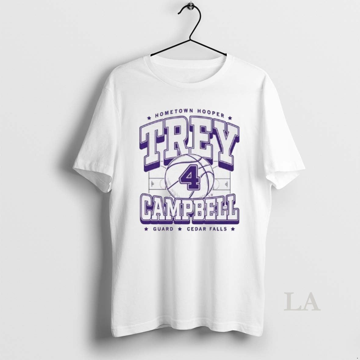 Original Trey Campbell Hometown Hooper Guard Cedar - Adult & Kids T-Shirts, Sweatshirts & Hoodies apparel design preview 1