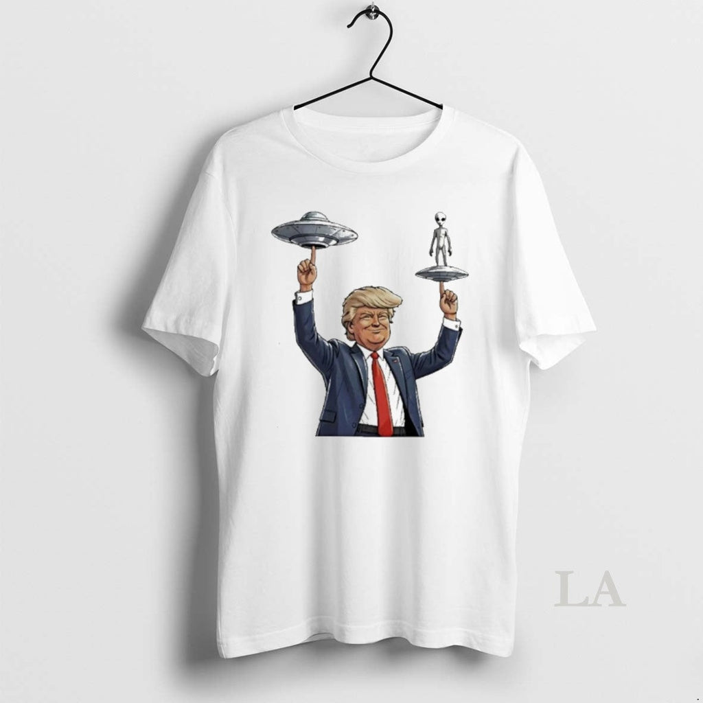 Original Trump Balancing Alien And Ufo Spinner - Adult & Kids T-Shirts, Sweatshirts & Hoodies apparel design preview 1