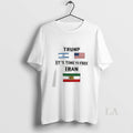 Original Trump No War With Iran Its Time To Free - Adult & Kids T-Shirts, Sweatshirts & Hoodies apparel design preview 1