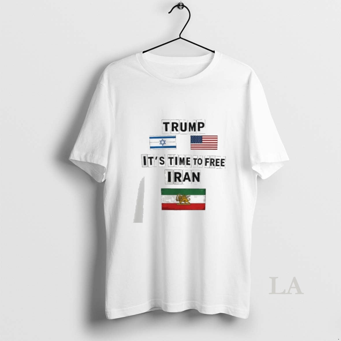 Original Trump No War With Iran Its Time To Free - Adult & Kids T-Shirts, Sweatshirts & Hoodies apparel design preview 1