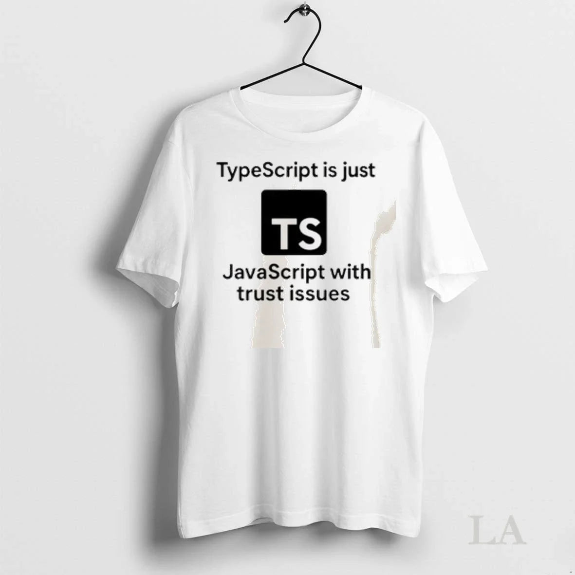 Original Typescript Is Just Javascript With Trust - Adult & Kids T-Shirts, Sweatshirts & Hoodies apparel design preview 1