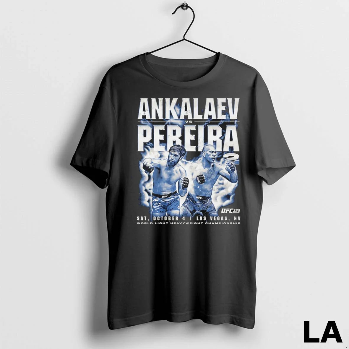 Original Ufc 320 Ankalaev Vs Pereira 2 World Light - Adult & Kids T-Shirts, Sweatshirts & Hoodies apparel design preview 1