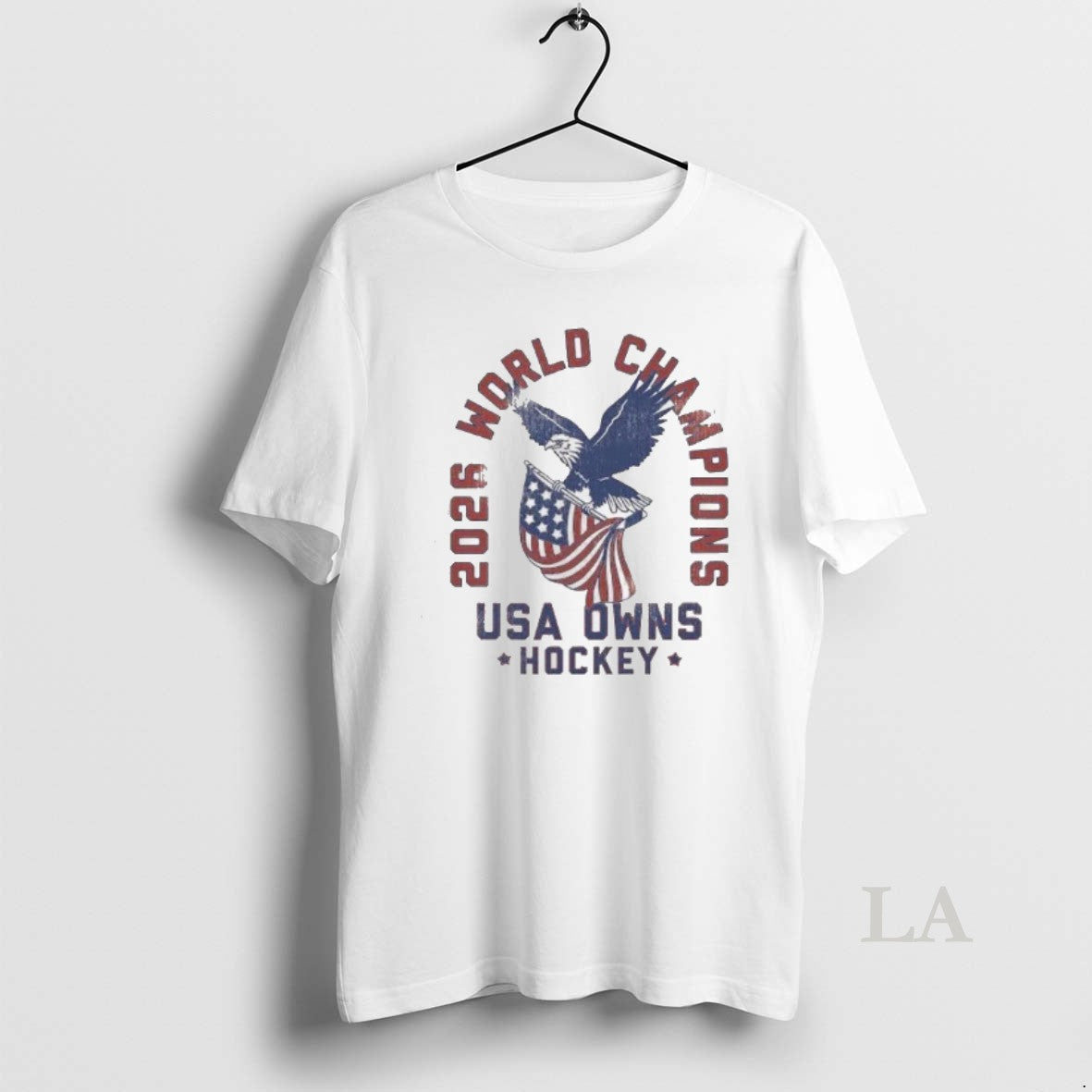 Original Usa Owns Hockey 2026 Champions - Adult & Kids T-Shirts, Sweatshirts & Hoodies apparel design preview 1