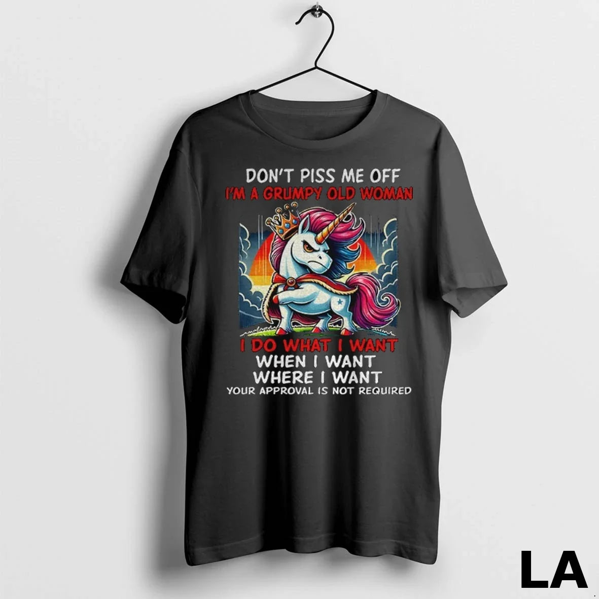 Original Unicorn Dont Piss Me Off Im A Grumpy Old - Adult & Kids T-Shirts, Sweatshirts & Hoodies apparel design preview 1