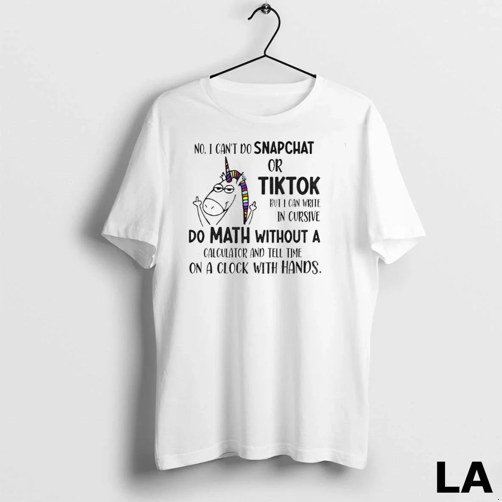 Original Unicorn Middle Finger No I Cant Do Snapchat - Adult & Kids T-Shirts, Sweatshirts & Hoodies apparel design preview 1