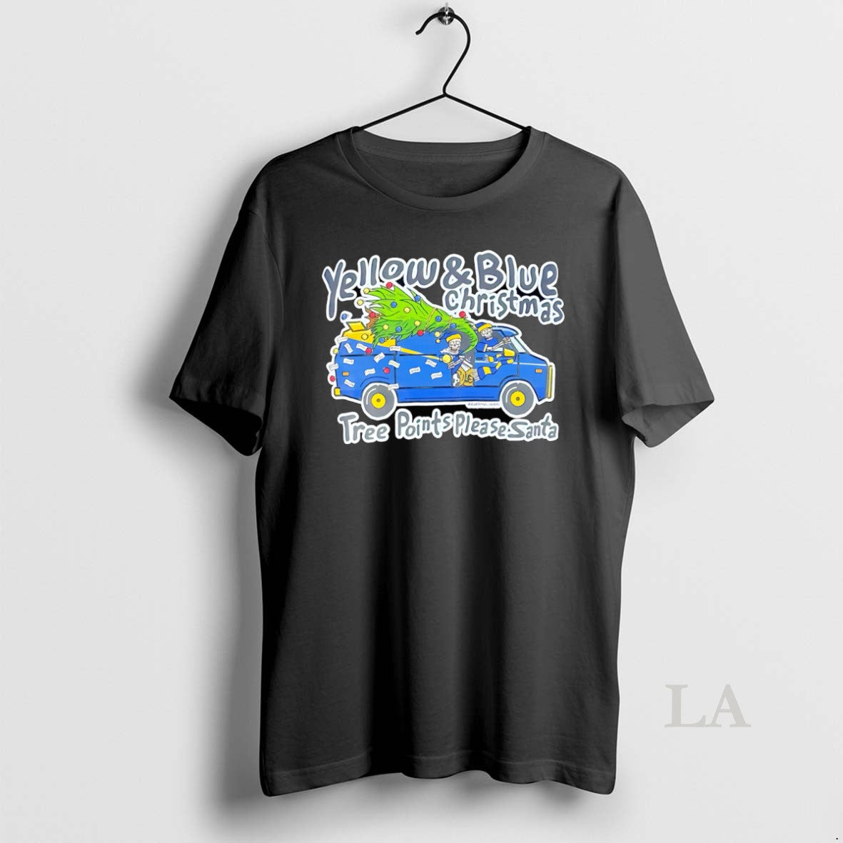 Original Wawf Tree Point Please Santa - Adult & Kids T-Shirts, Sweatshirts & Hoodies apparel design preview 1