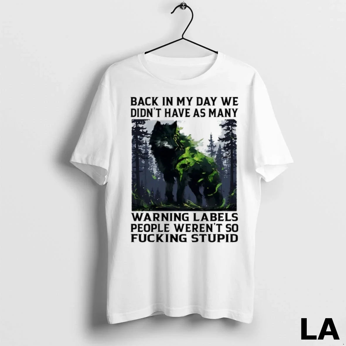 Original Wolf Back In My Day We Didnt Have As Many - Adult & Kids T-Shirts, Sweatshirts & Hoodies apparel design preview 1