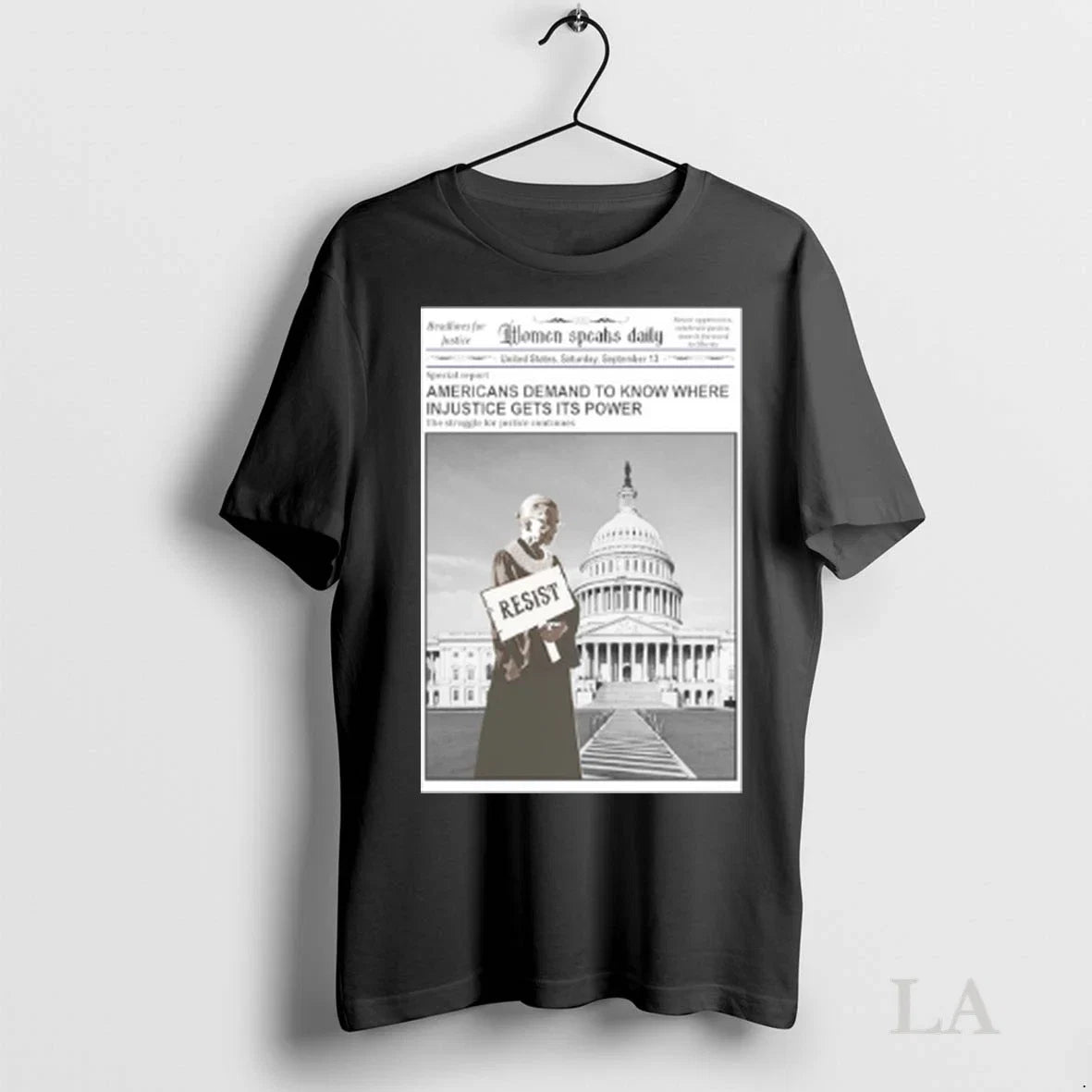 Original Women Speaks Daily Americans Demand To Know - Adult & Kids T-Shirts, Sweatshirts & Hoodies apparel design preview 1