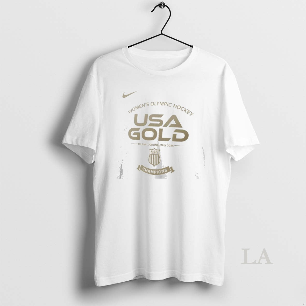 Original Womens Usa Hockey 2026 Winter Olympics Gold - Adult & Kids T-Shirts, Sweatshirts & Hoodies apparel design preview 1