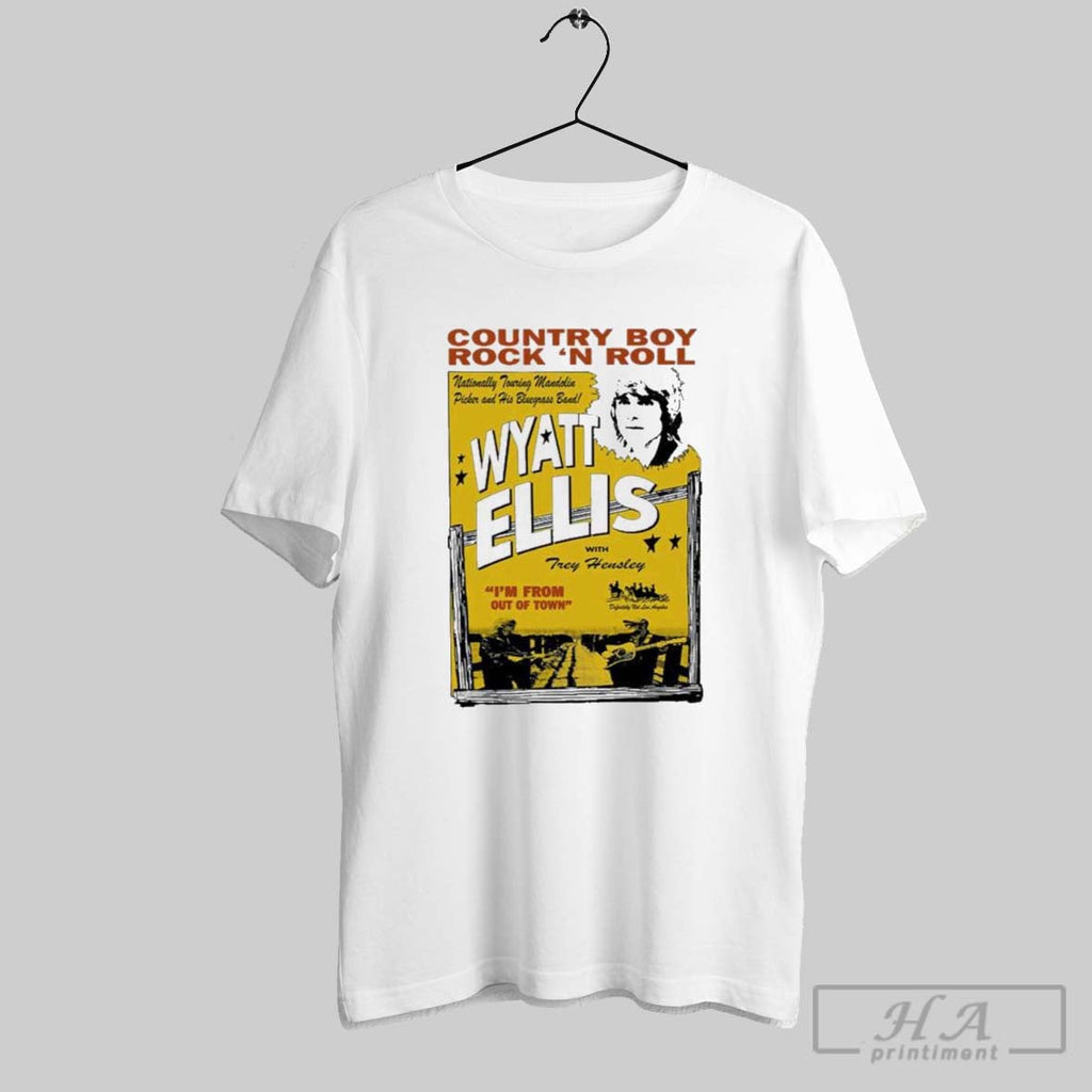 Original Wyatt Ellis Country Boy Rock N Roll Poster - Adult & Kids T-Shirts, Sweatshirts & Hoodies apparel design preview 1