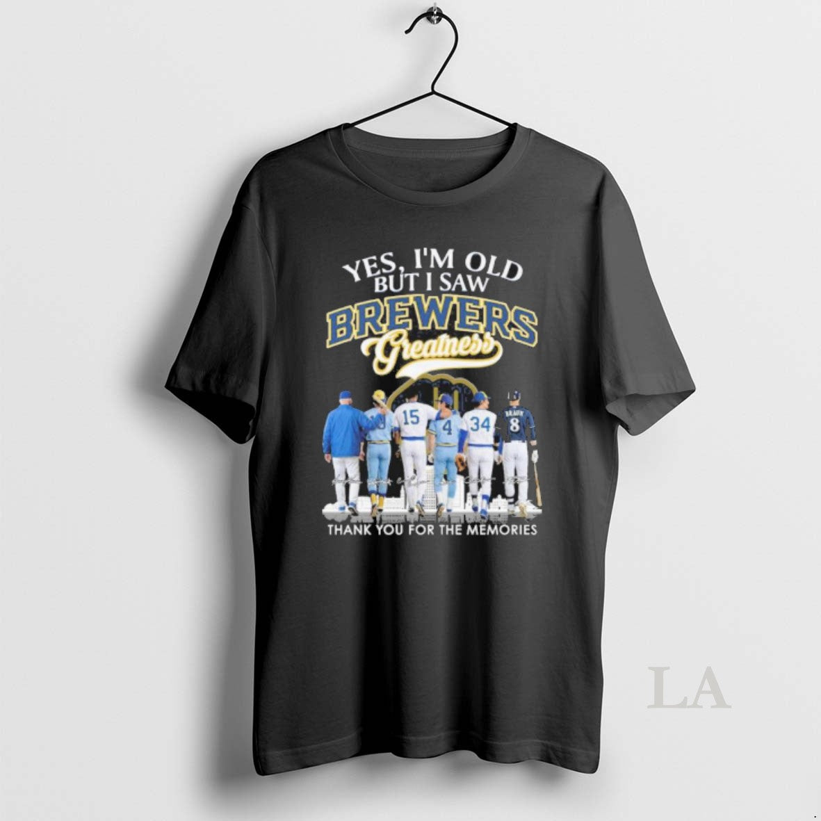 Original Yes Im Old But I Saw Milwaukee Brewers - Adult & Kids T-Shirts, Sweatshirts & Hoodies apparel design preview 1