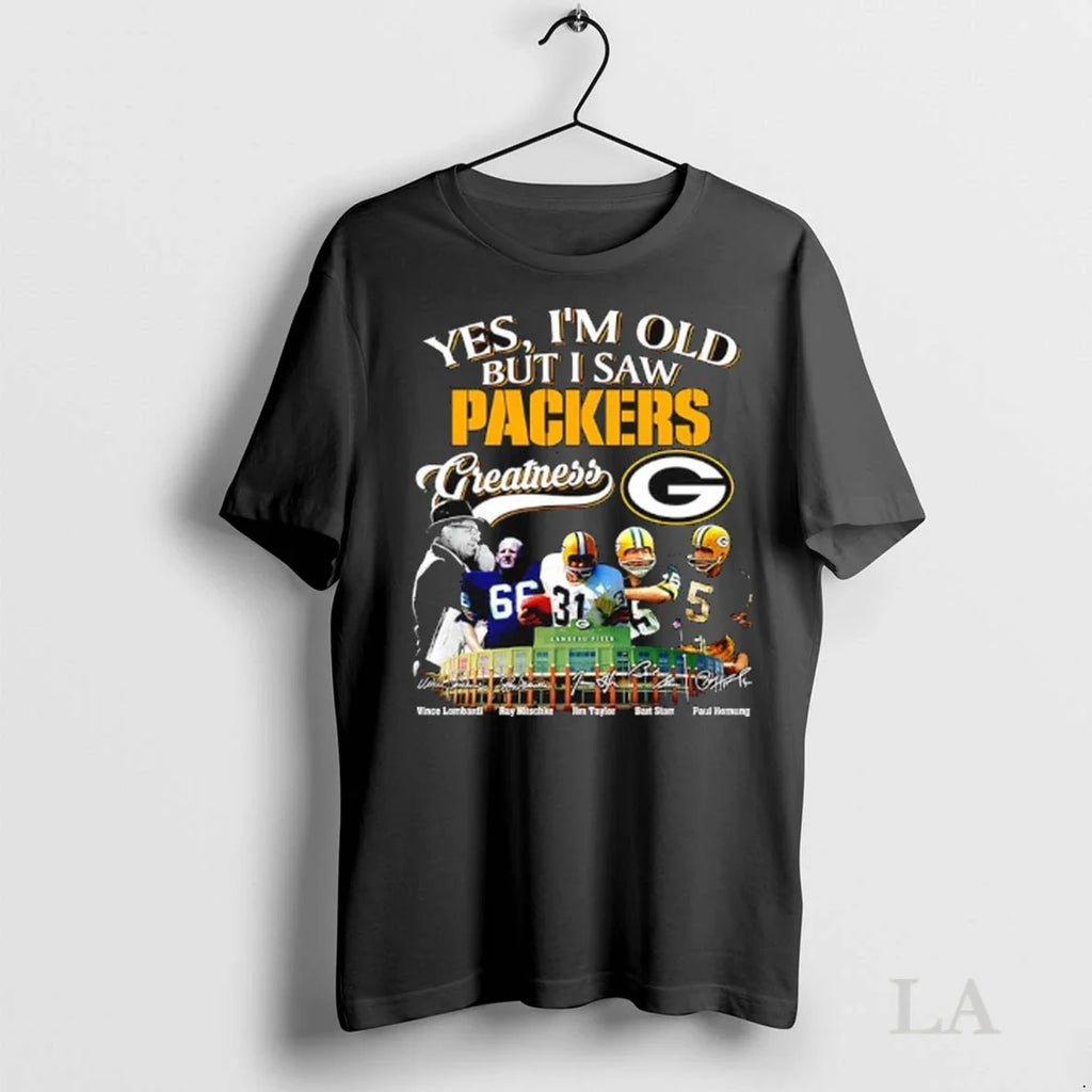 Original Yes Im Old But I Saw Green Bay Packers - Adult & Kids T-Shirts, Sweatshirts & Hoodies apparel design preview 1
