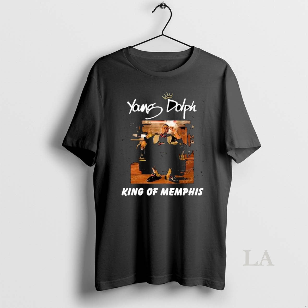 Original Young Dolph King Of Memphis Sitting On - Adult & Kids T-Shirts, Sweatshirts & Hoodies apparel design preview 1