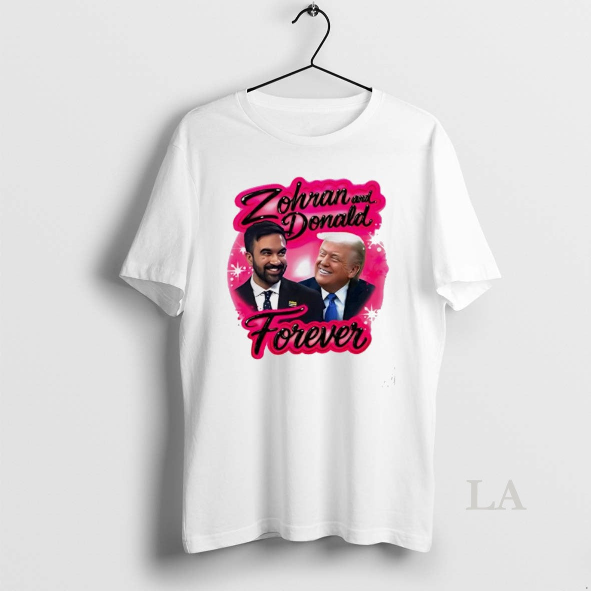 Original Zohran Mamdani Donald Trump Forever Airbrush - Adult & Kids T-Shirts, Sweatshirts & Hoodies apparel design preview 1
