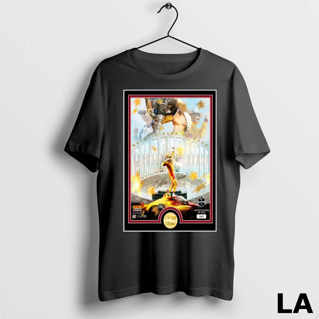 Original Alex Palou Indycar 2025 Championship - Adult & Kids T-Shirts, Sweatshirts & Hoodies apparel design preview 1