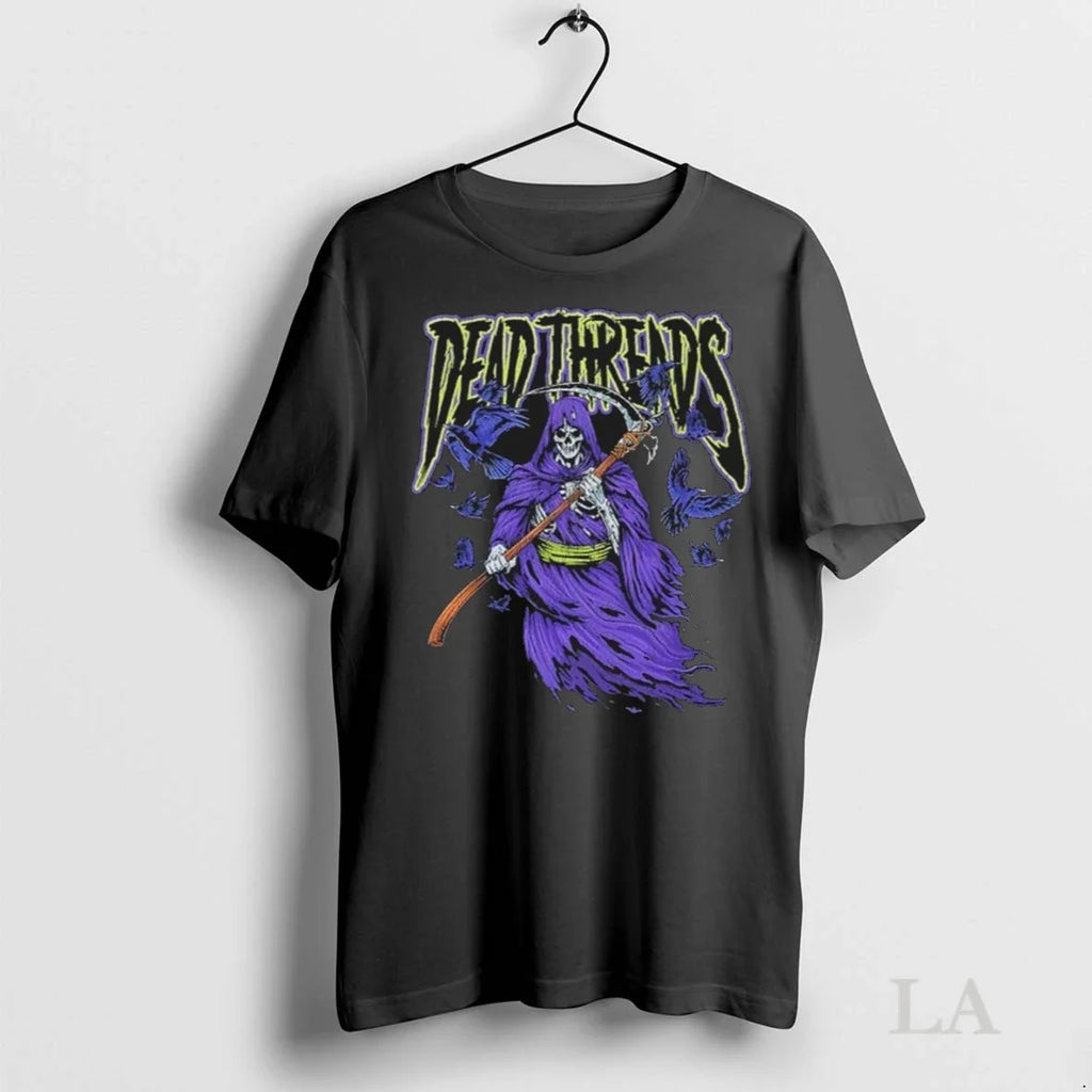 Original Dead Threads The Reaper Halloween - Adult & Kids T-Shirts, Sweatshirts & Hoodies apparel design preview 1