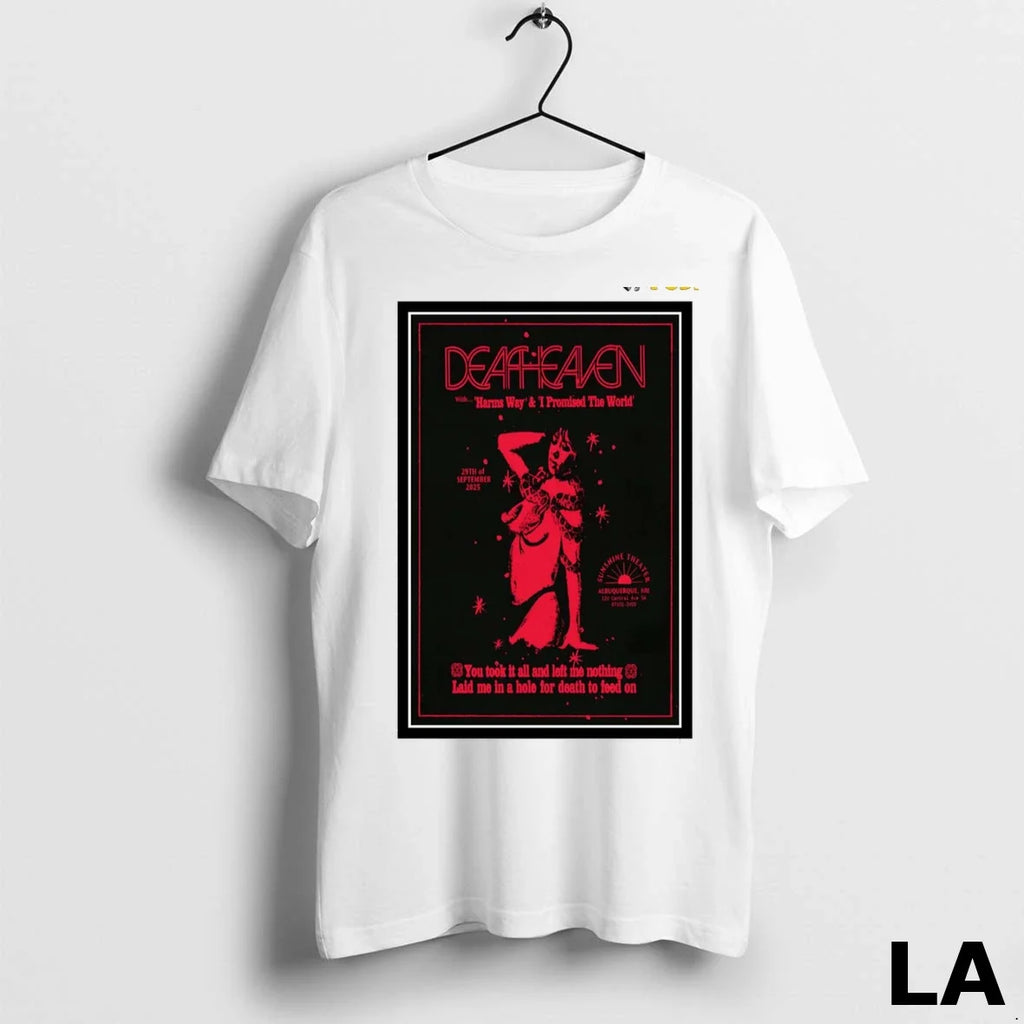 Original Deafheaven Albuquerque Nm September 29 2025 - Adult & Kids T-Shirts, Sweatshirts & Hoodies apparel design preview 1