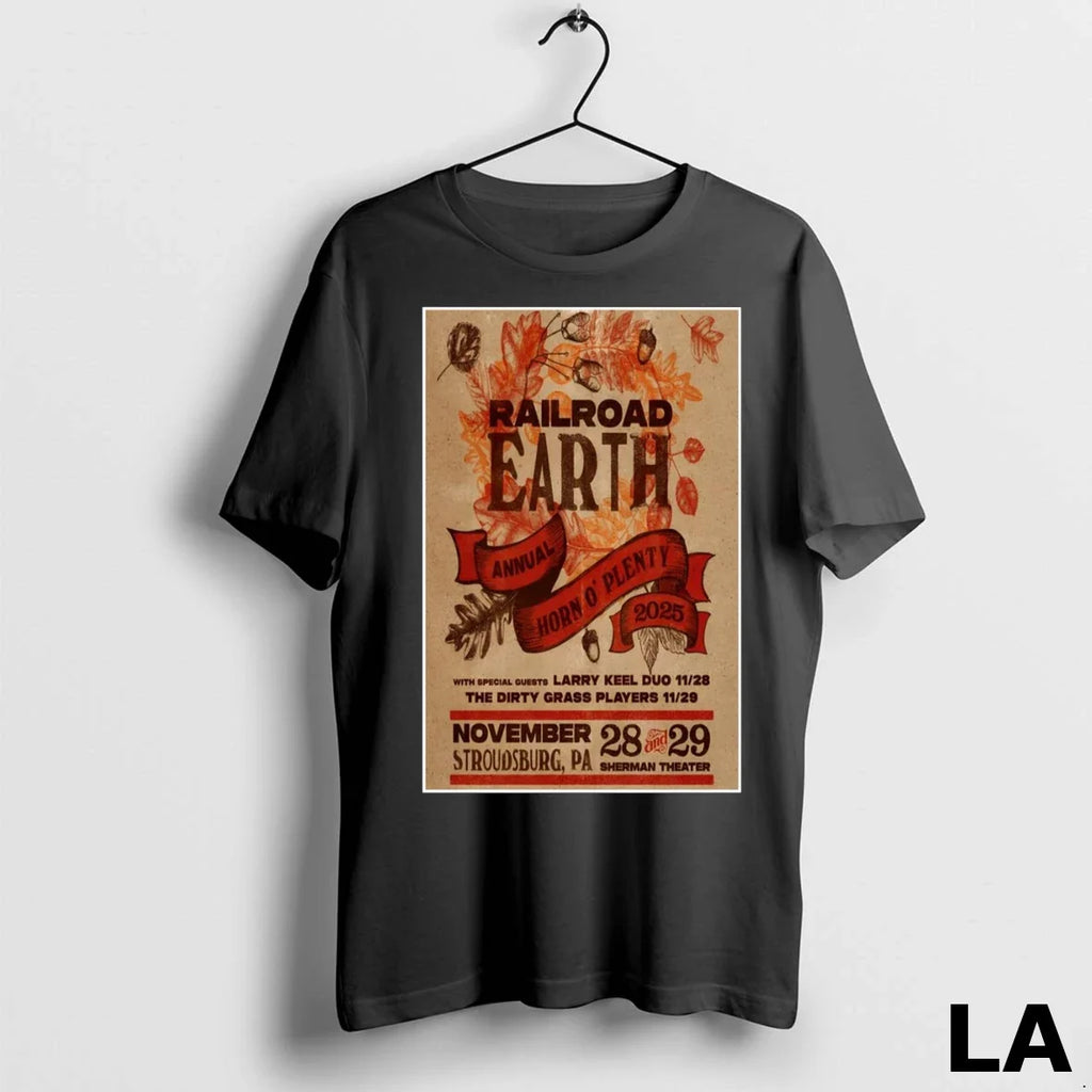 Original Railroad Earth Stroudsburg Pa November 28 29 - Adult & Kids T-Shirts, Sweatshirts & Hoodies apparel design preview 1