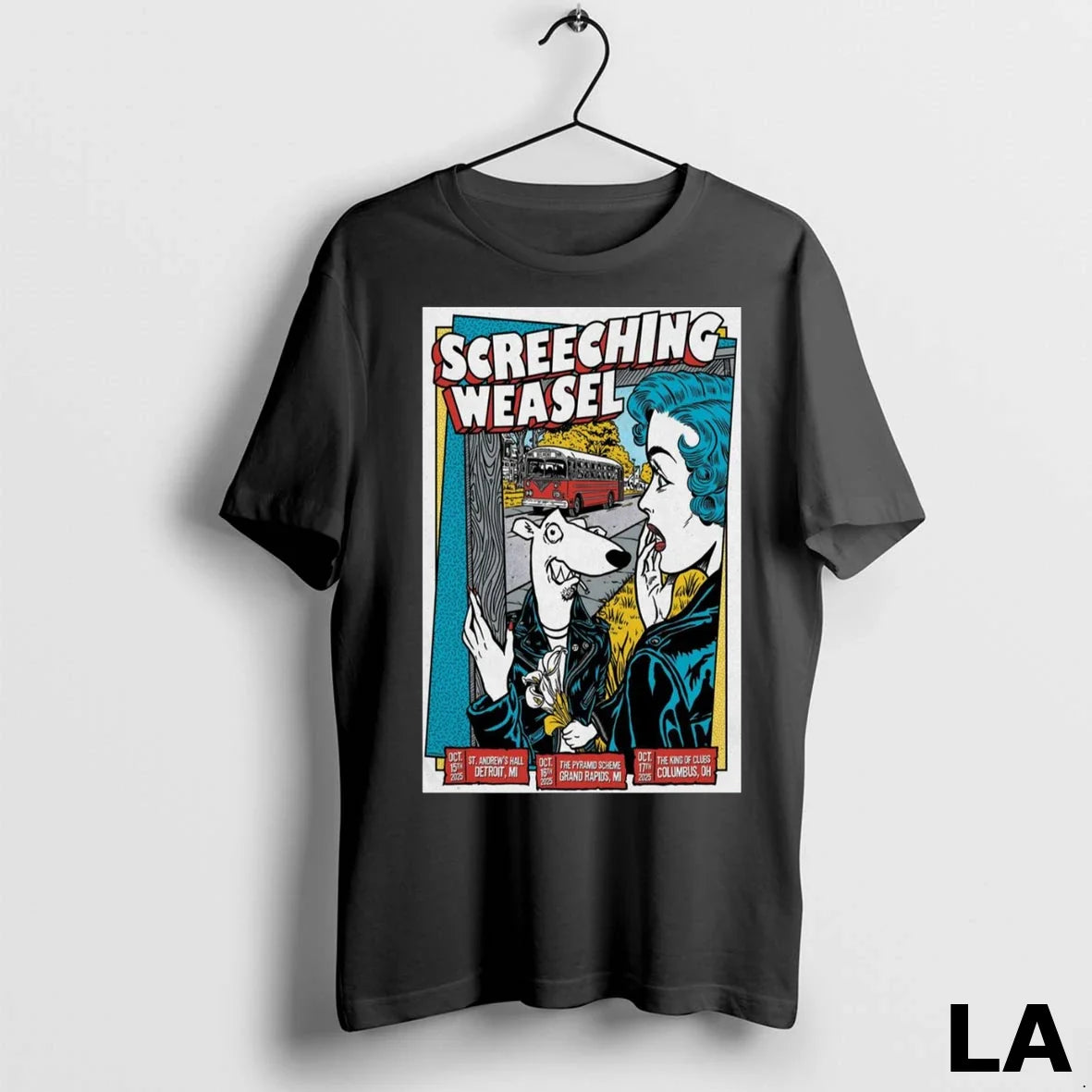 Original Screeching Weasel October 15 16 17 2025 - Adult & Kids T-Shirts, Sweatshirts & Hoodies apparel design preview 1