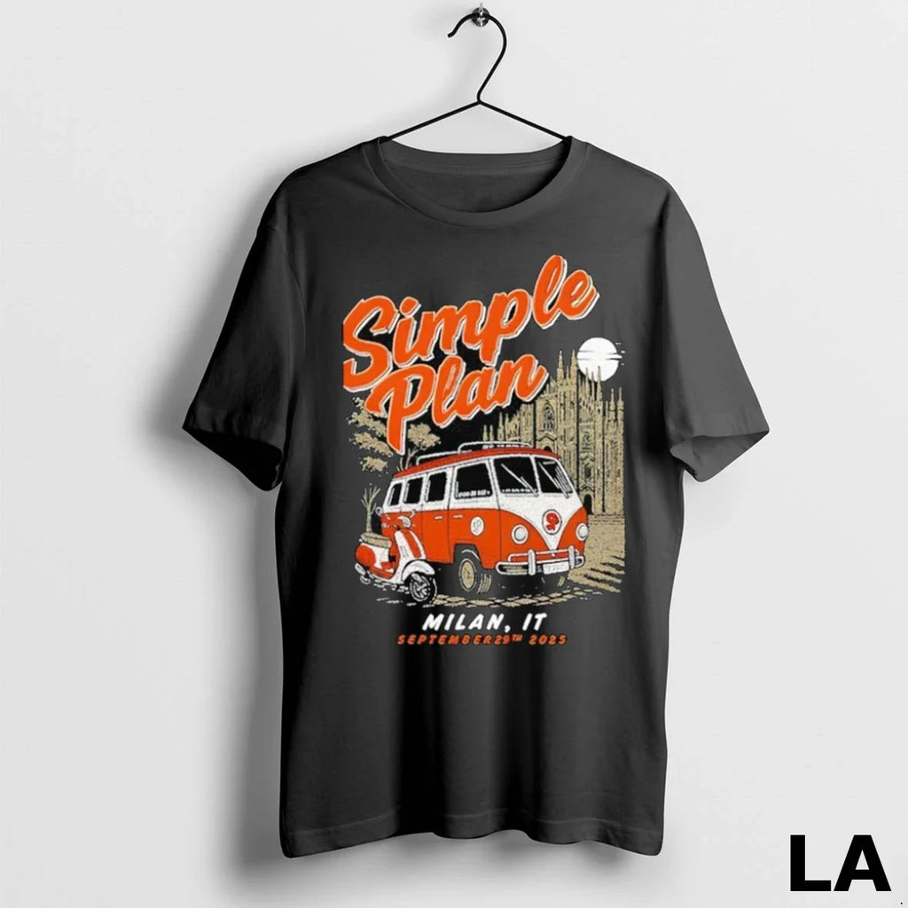 Original Simple Plan Show Milan Italy Sep 29 2025 - Adult & Kids T-Shirts, Sweatshirts & Hoodies apparel design preview 1