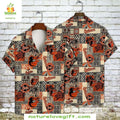 Baltimore Orioles Hawaiian Black Orange Tribal Team - Adult & Kids T-Shirts, Sweatshirts & Hoodies apparel design preview 1