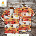 MLB Orioles Hawaiian Tropical Sunrise Stripe Emblem - Adult & Kids T-Shirts, Sweatshirts & Hoodies apparel design preview 1