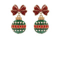 Ornament Bow Drop Earrings - Adult & Kids T-Shirts, Sweatshirts & Hoodies apparel design preview 1