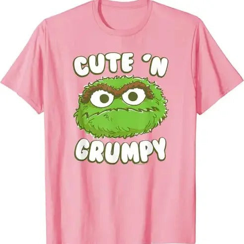 Oscar Grouch Cute 'N' Grumpy - Adult & Kids T-Shirts, Sweatshirts & Hoodies apparel design preview 1