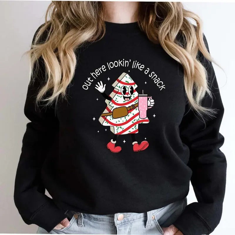 Out Here Lookin' Like Snack Casual Street Fleece Tops - Adult & Kids T-Shirts, Sweatshirts & Hoodies apparel design preview 1