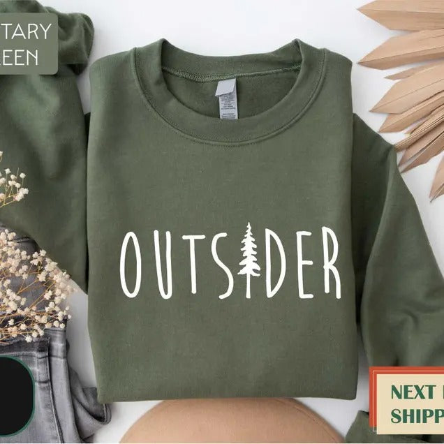 Outsider Mountain Nature Outdoor Enthusiast Hiking - Adult & Kids T-Shirts, Sweatshirts & Hoodies apparel design preview 1