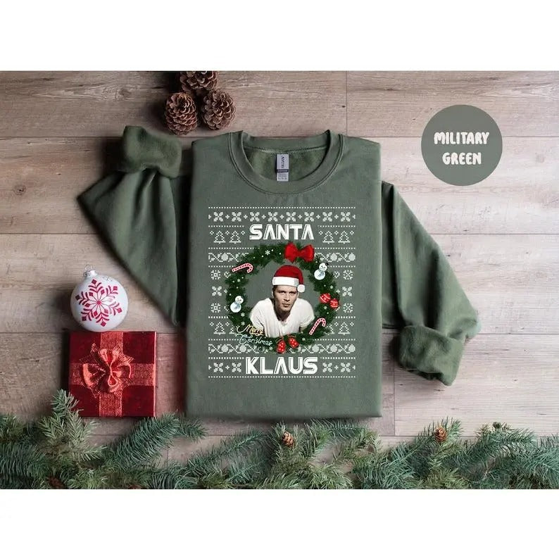 Niklaus Mikaelson Santa Klaus Vampire Diaries Xmas - Adult & Kids T-Shirts, Sweatshirts & Hoodies apparel design preview 1