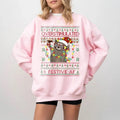 Overstimulated Festive Af Raccoon Ugly Party Funny - Adult & Kids T-Shirts, Sweatshirts & Hoodies apparel design preview 1