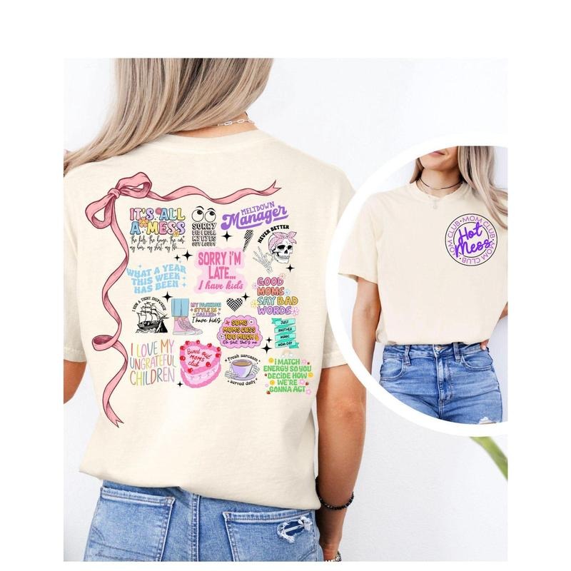 Overstimulated Mom Bad Moms Feral Hot Mess Mama - Adult & Kids T-Shirts, Sweatshirts & Hoodies apparel design preview 1