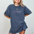 Overstimulated Comfort Colors Period Mom Life Tops - Adult & Kids T-Shirts, Sweatshirts & Hoodies apparel design preview 1