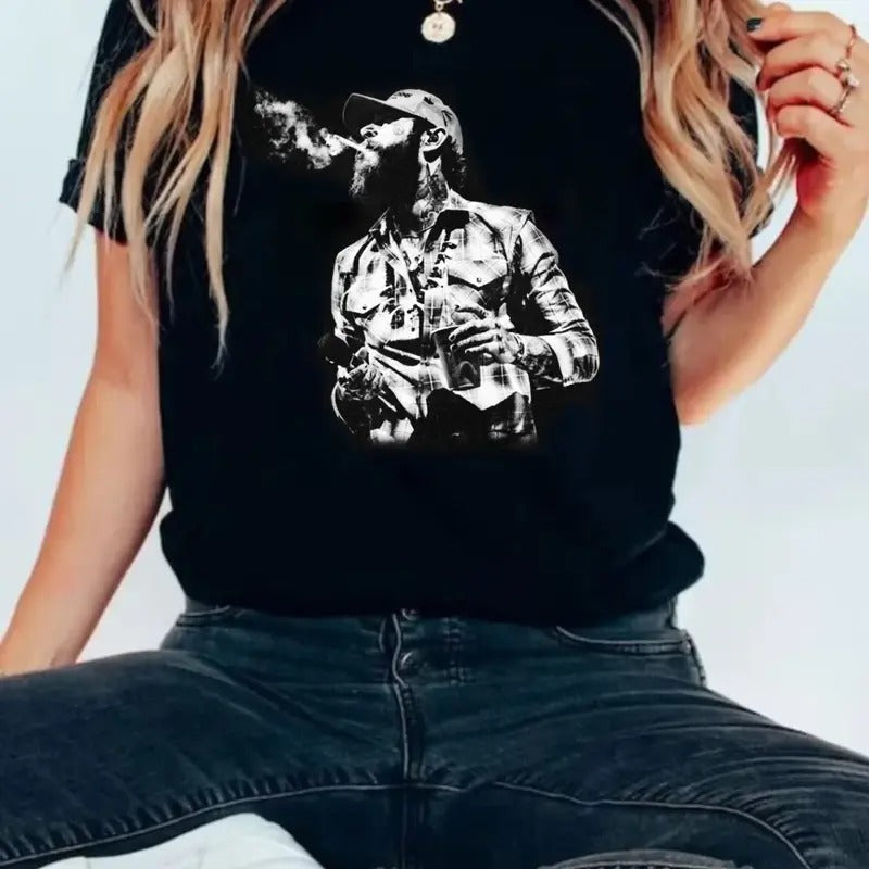 P0sty Music Rap Tour 2024 Rapper P0sst Ma.L0ne Short - Adult & Kids T-Shirts, Sweatshirts & Hoodies apparel design preview 1