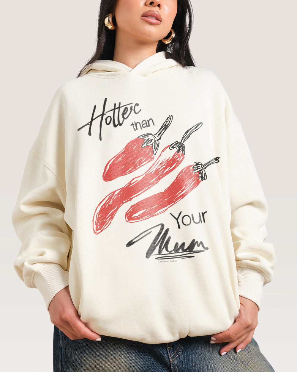 Hotter Than Your Mum - Adult & Kids T-Shirts, Sweatshirts & Hoodies apparel design preview 1