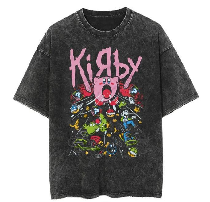 PINK DEMON VINTAGE Anime Fan Menswear Top - Adult & Kids T-Shirts, Sweatshirts & Hoodies apparel design preview 1