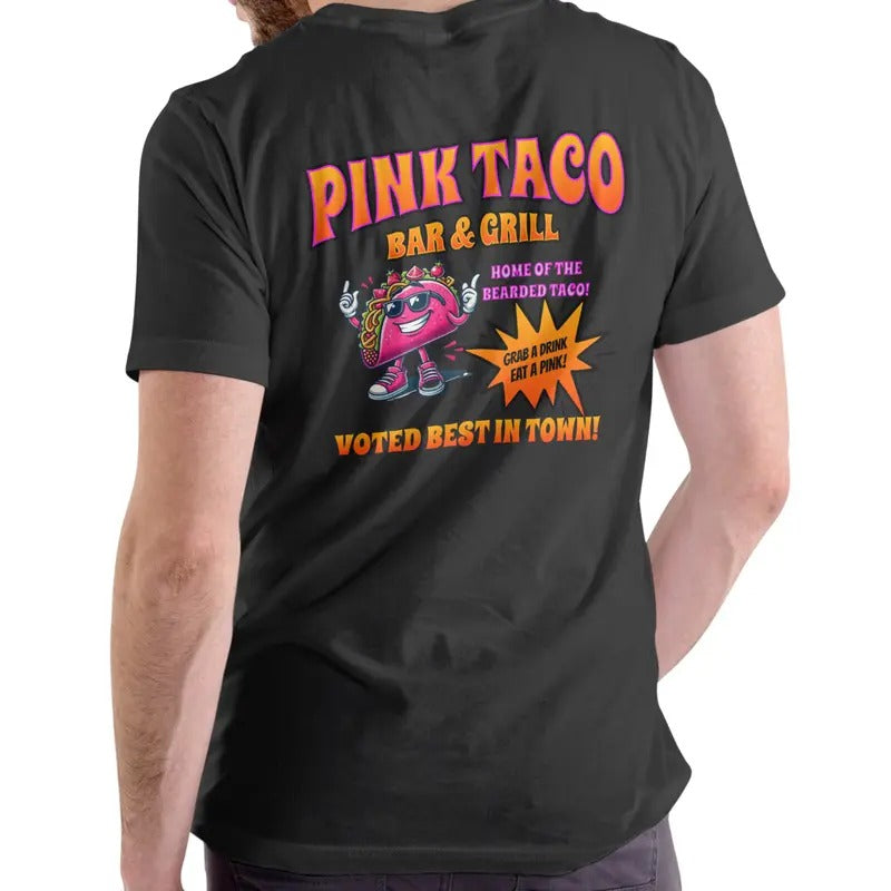 PINK TACO BAR GRILL Funny Cotton Casual Menswear - Adult & Kids T-Shirts, Sweatshirts & Hoodies apparel design preview 1