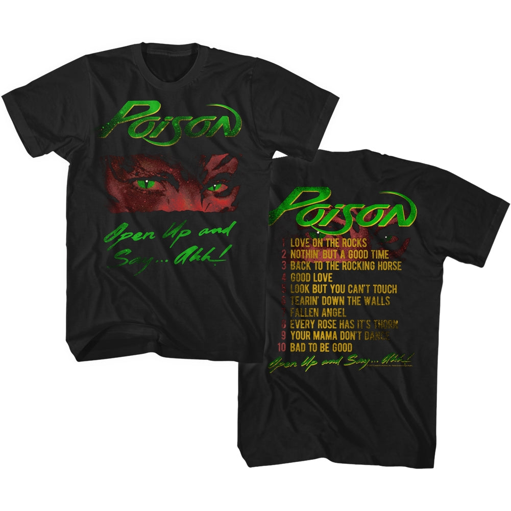 Poison S Open Up Solid Black - Adult & Kids T-Shirts, Sweatshirts & Hoodies apparel design preview 1