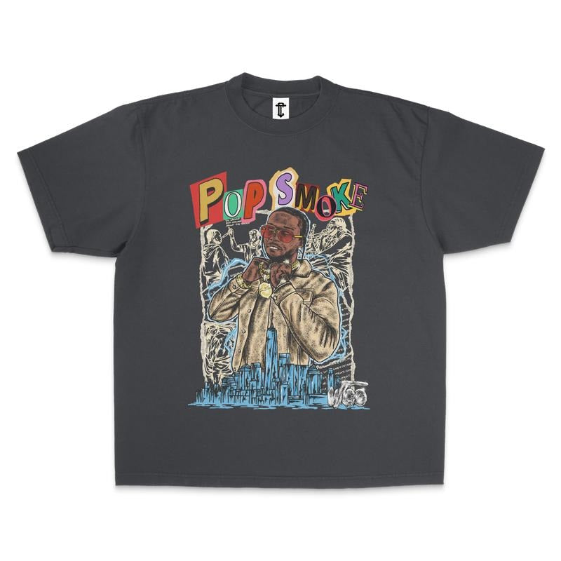 POP SMOKE - Adult & Kids T-Shirts, Sweatshirts & Hoodies apparel design preview 1