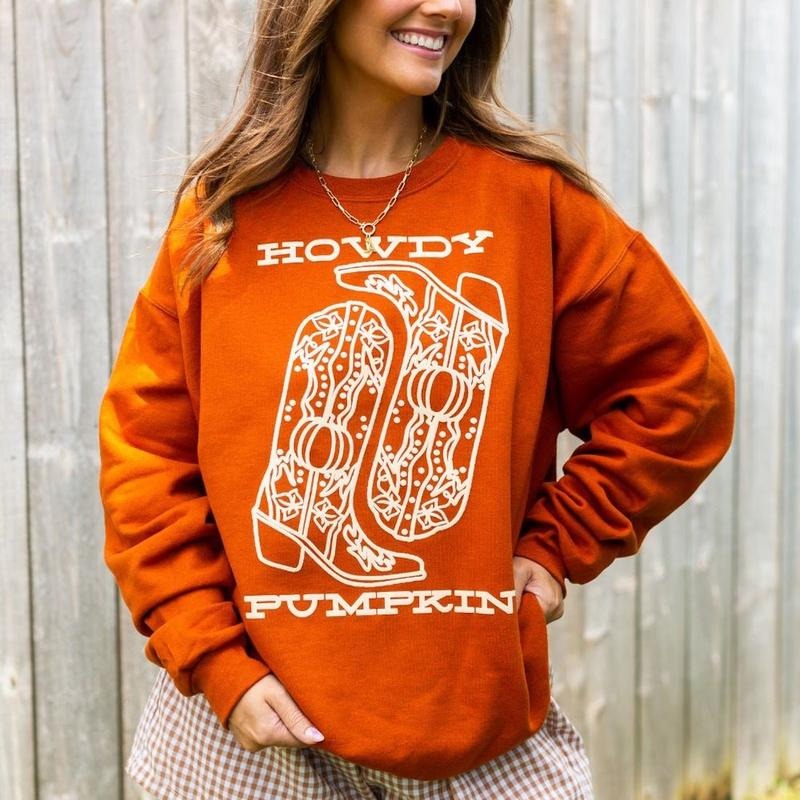 PUFF 'Howdy Pumpkin' - Adult & Kids T-Shirts, Sweatshirts & Hoodies apparel design preview 1