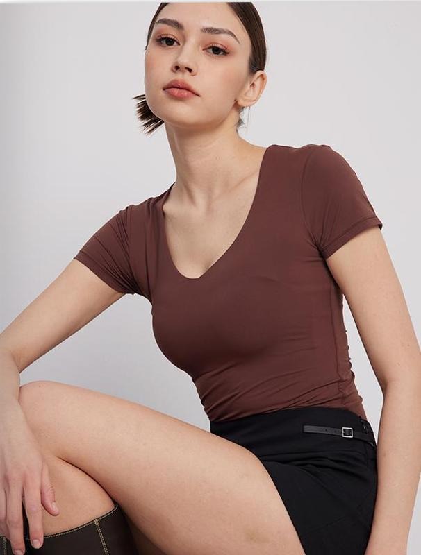PUMIEY Short Sleeve Basic Slimming Fit Top - Adult & Kids T-Shirts, Sweatshirts & Hoodies apparel design preview 1