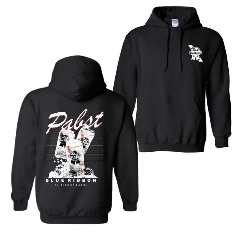 Pabst Blue Ribbon Beer Cowboy PBR - Adult & Kids T-Shirts, Sweatshirts & Hoodies apparel design preview 1