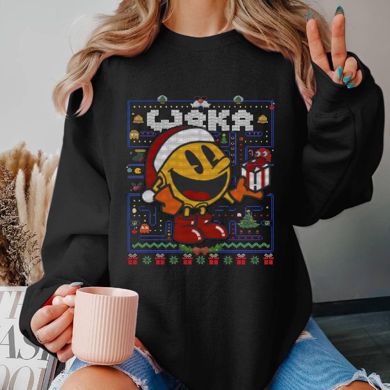 Pac Man Ugly Pacman Game Family Waka Arcade Games - Adult & Kids T-Shirts, Sweatshirts & Hoodies apparel design preview 1