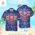 Chicago Cubs Hawaiian Pacific Blue Palms Stylish - Adult & Kids T-Shirts, Sweatshirts & Hoodies apparel design preview 1